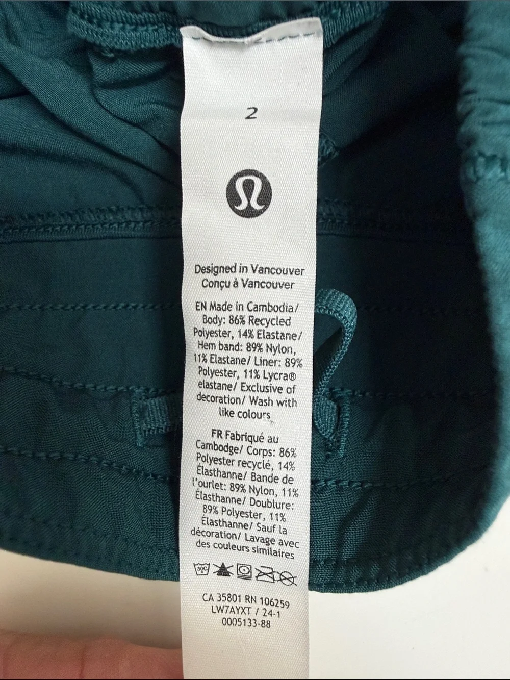 Lululemon Hotty Hot Womens High-Waist Teal Active Shorts